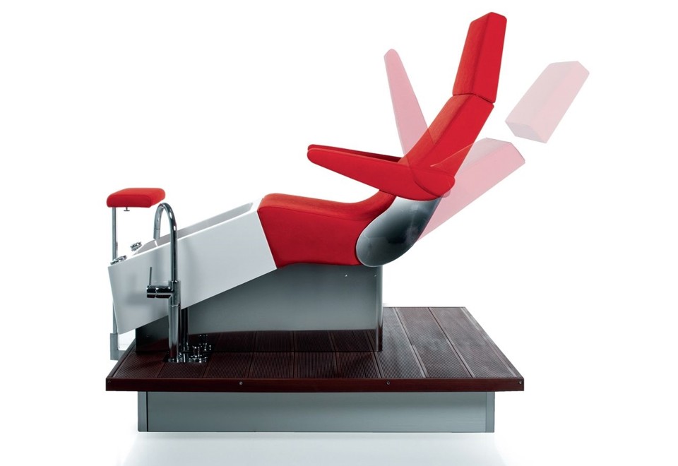seconda foto STREAMLINE DECK SHIATSU Poltrona massaggiante per pedicure in vinile