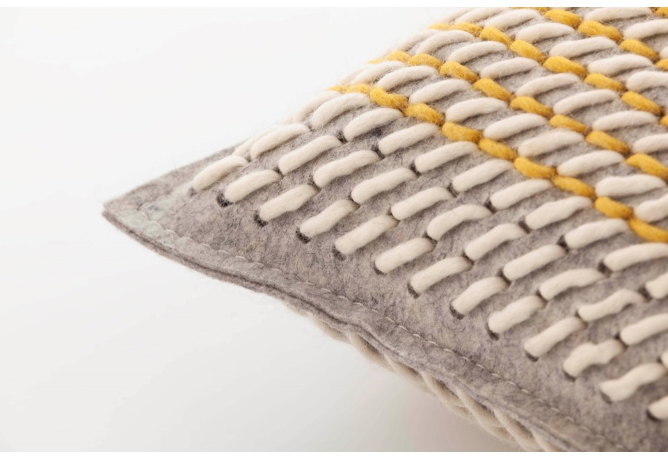 seconda foto CANEVAS GEO GREY Cuscino rettangolare in tessuto