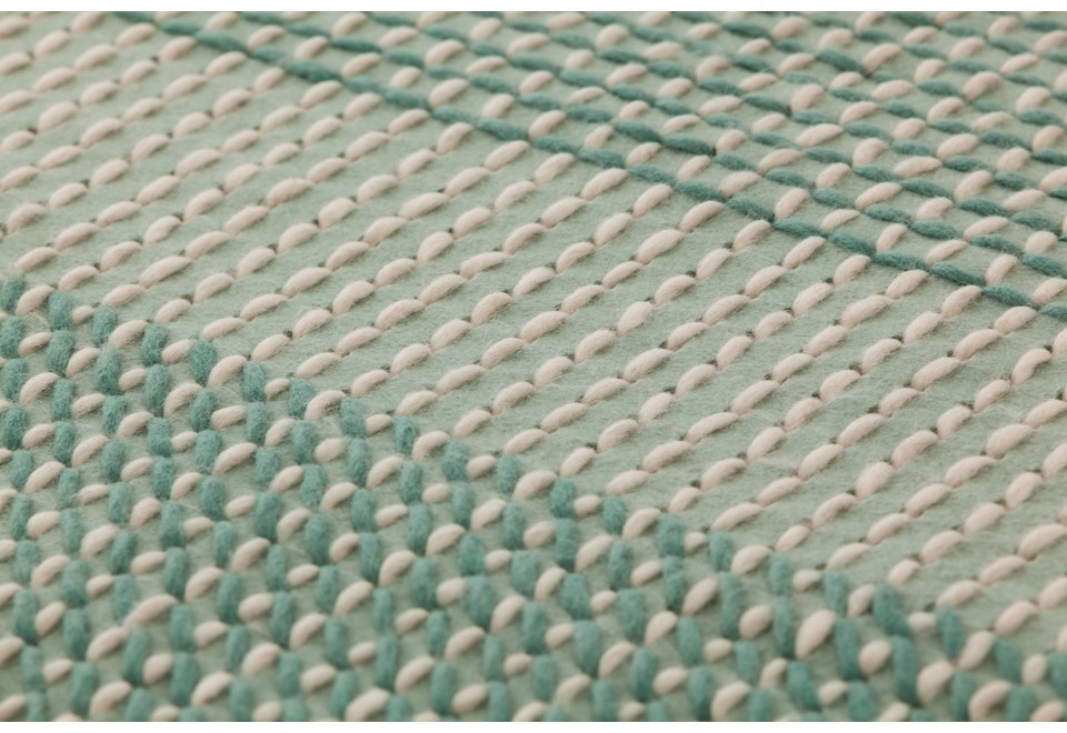 seconda foto CANEVAS GEO GREEN Tappeto in lana