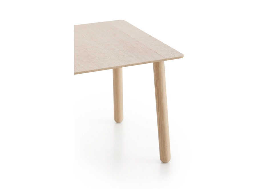 seconda foto SILAÏ Tavolino da caffè quadrato in rovere