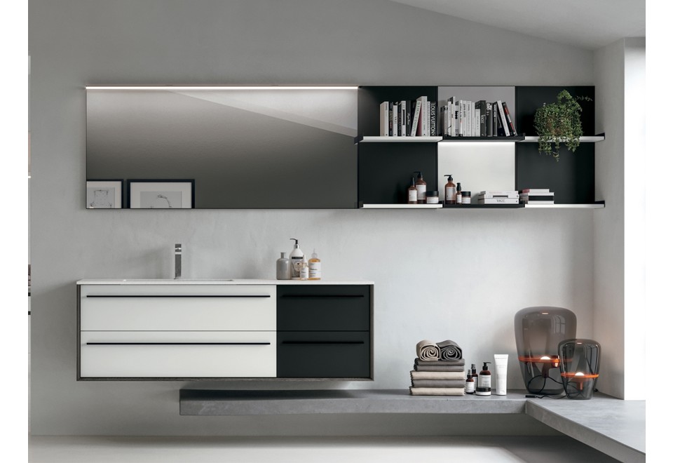 prima foto SUITE 04 Mobile lavabo sospeso con cassetti