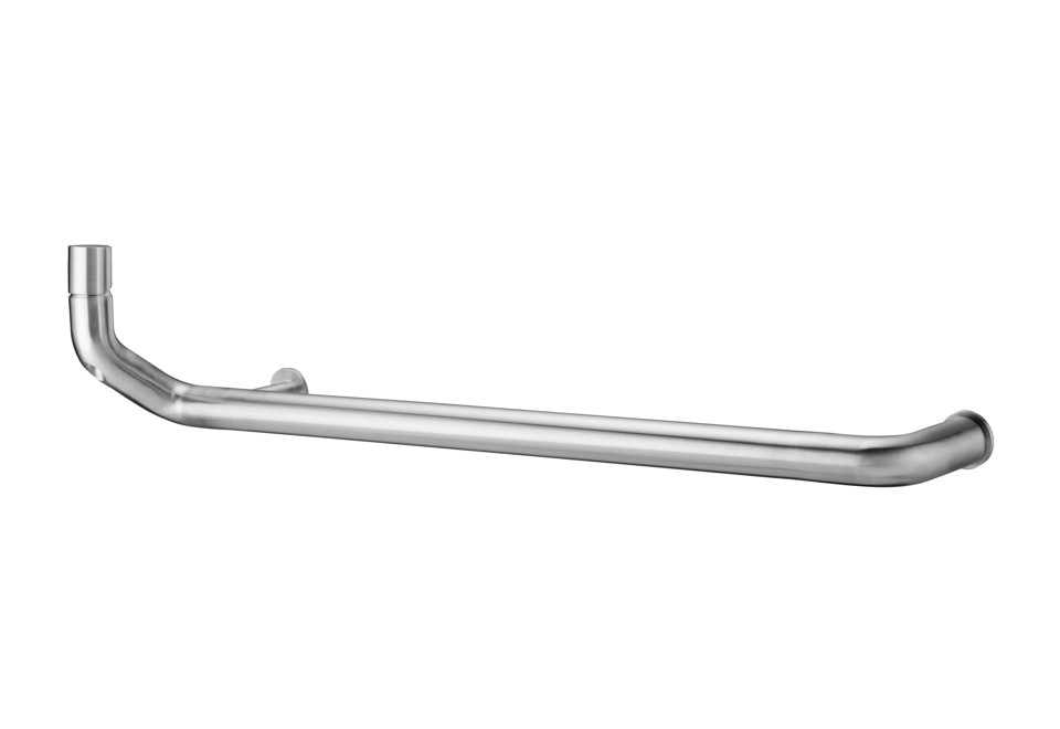 prima foto FLOW WALL BASIN MIXER TOWEL BAR Miscelatore per lavabo a muro in acciaio inox