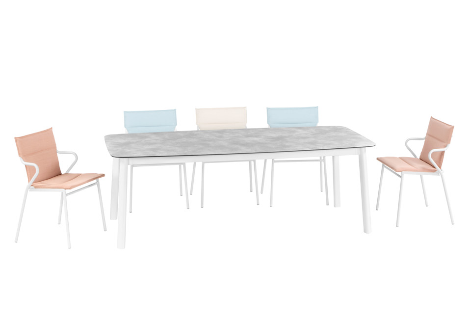 seconda foto ANCÔNE OPALE Tavolo da giardino rettangolare