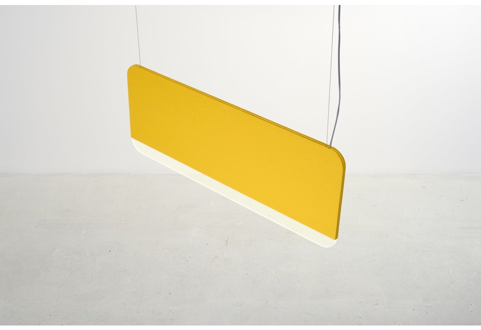 seconda foto SLAB 90 Lampada a sospensione acustica in feltro