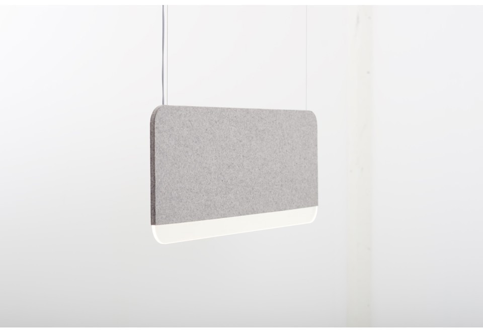 terza foto SLAB 90 Lampada a sospensione acustica in feltro