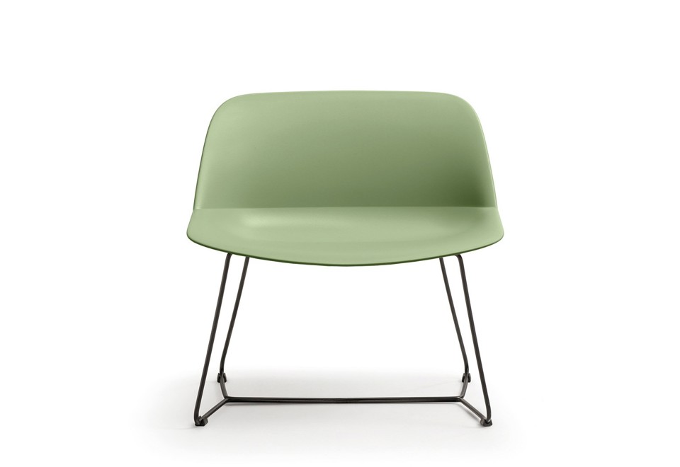 seconda foto DEEP XL Poltroncina a slitta in plastica