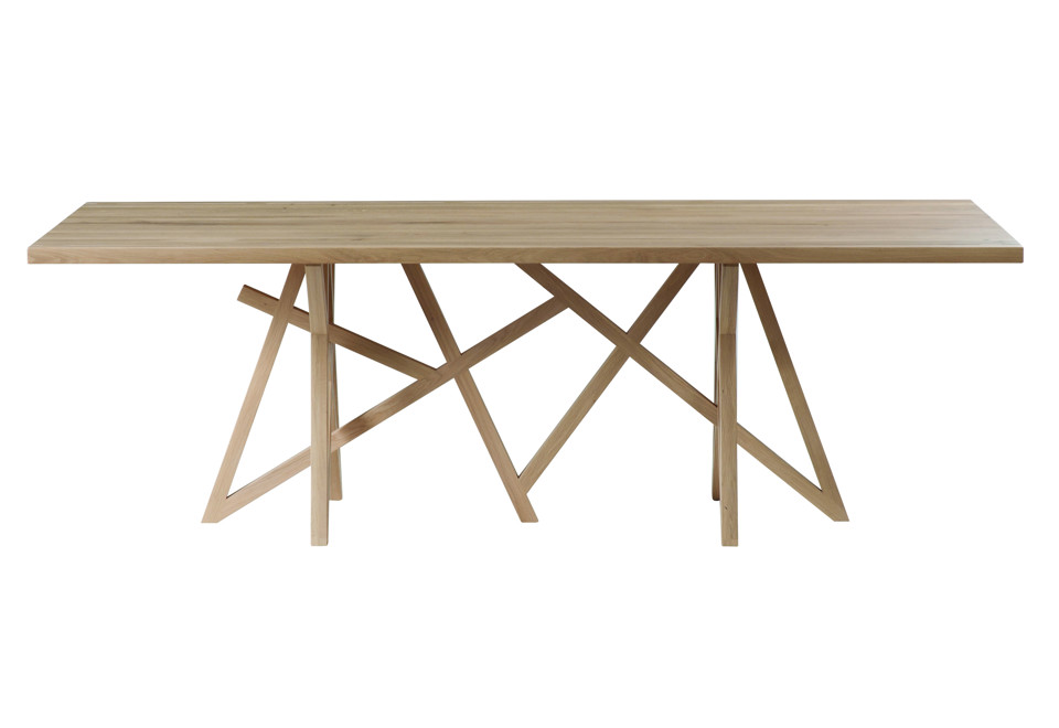 seconda foto SAGA Tavolo da pranzo rettangolare in rovere