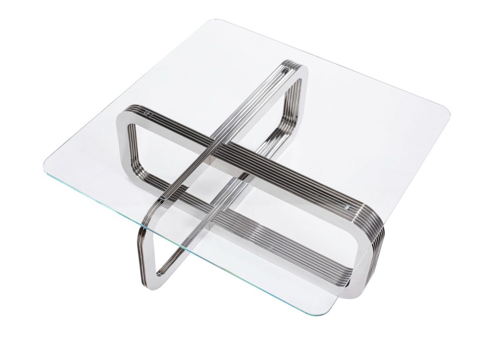 seconda foto EBB&FLOW Tavolino in cristallo