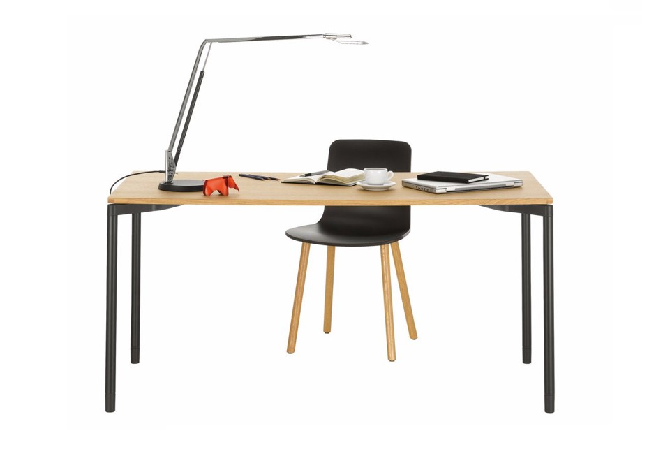 prima foto MAP TABLE HOME DESK Scrivania rettangolare in legno impiallacciato