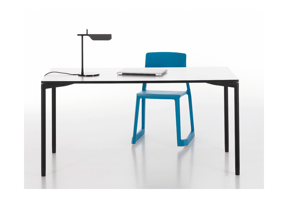 terza foto MAP TABLE HOME DESK Scrivania rettangolare in legno impiallacciato