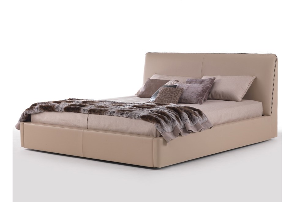 prima foto GIOVE Letto imbottito in pelle