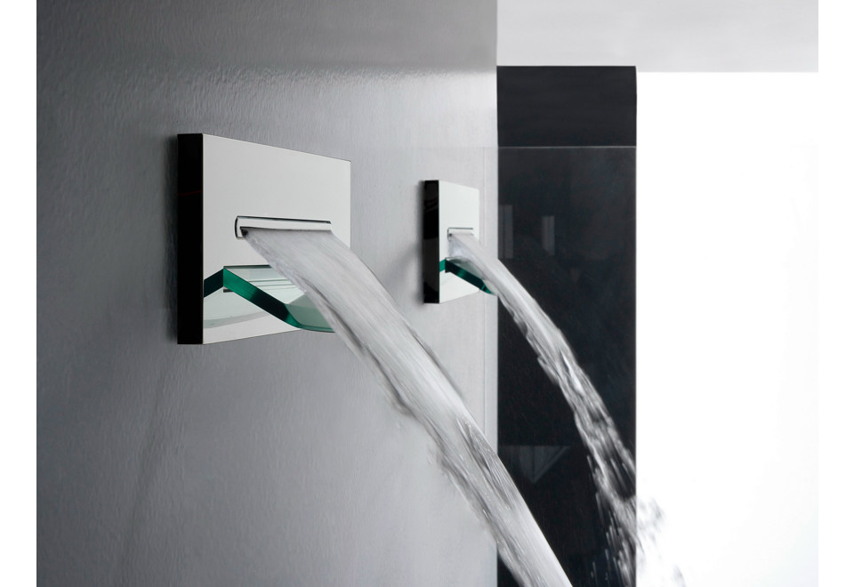 prima foto SHIRÒ Soffione doccia a cascata a muro