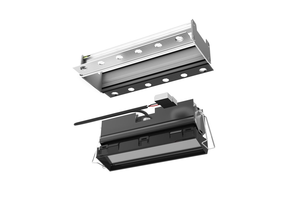 terza foto SHARP WALLWASHER Faretto rettangolare a soffitto da incasso