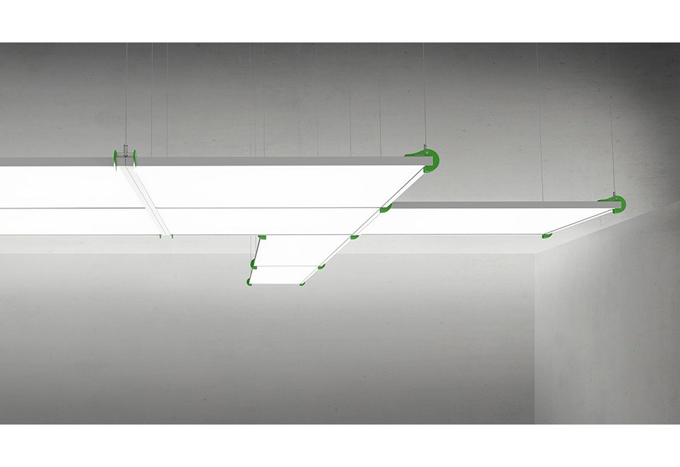 seconda foto GRAFA SYSTEM Lampada a sospensione modulare in alluminio e policarbonato