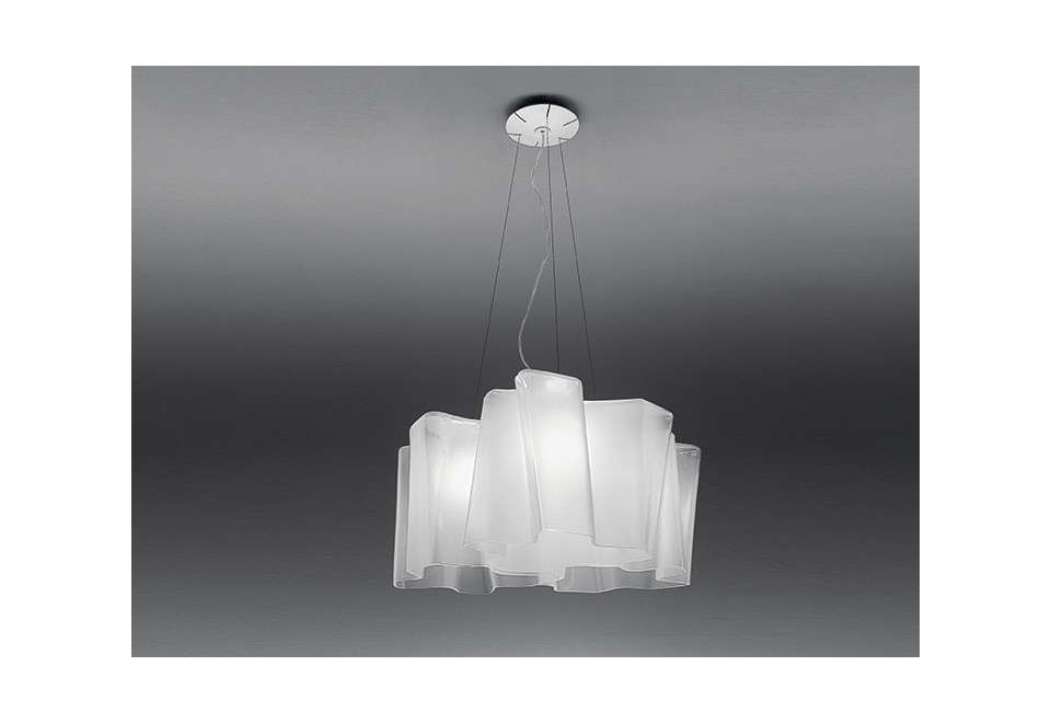 prima foto LOGICO 3X120° Lampada a sospensione in vetro soffiato