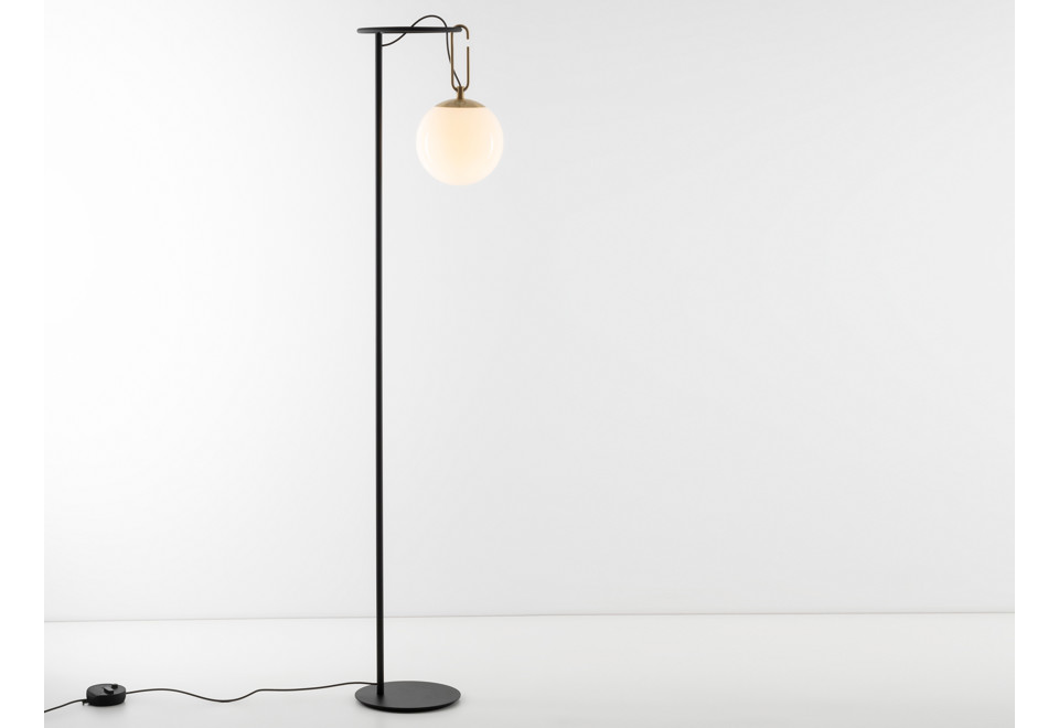 prima foto NH Lampada da terra a LED in vetro soffiato