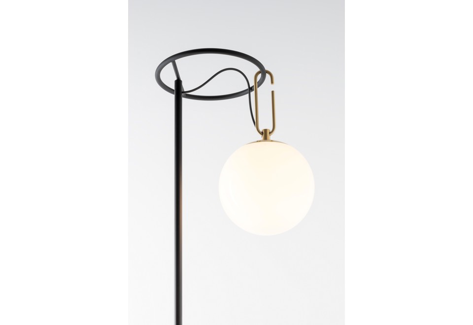 seconda foto NH Lampada da terra a LED in vetro soffiato