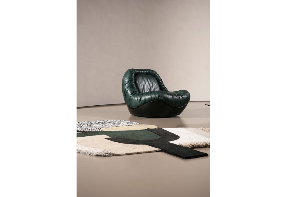 seconda foto BARRET Poltrona girevole in pelle