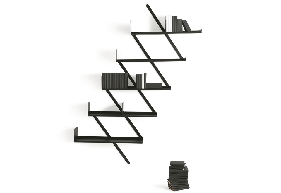 prima foto MINIBOOXX Libreria a parete sospesa in acciaio