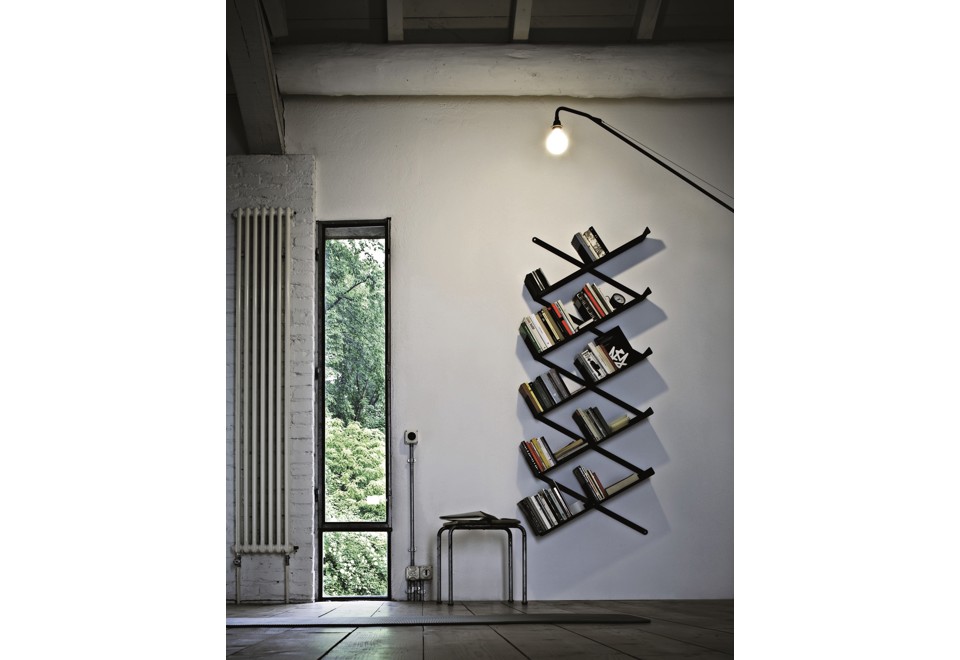 terza foto MINIBOOXX Libreria a parete sospesa in acciaio