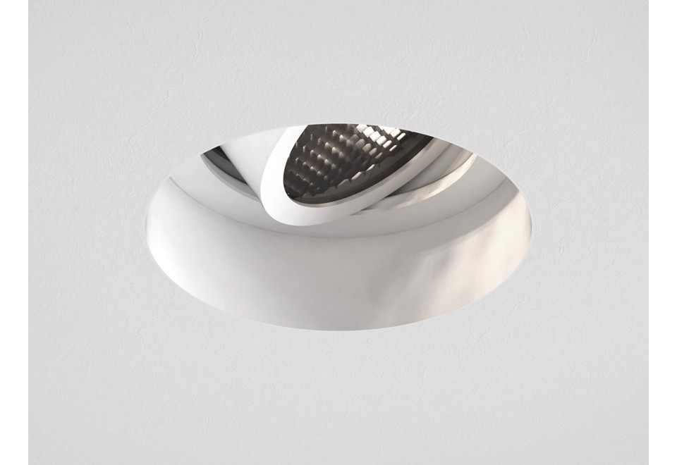 prima foto TRIMLESS ROUND ADJUSTABLE FIRE RATED Faretto a LED orientabile in metallo da incasso