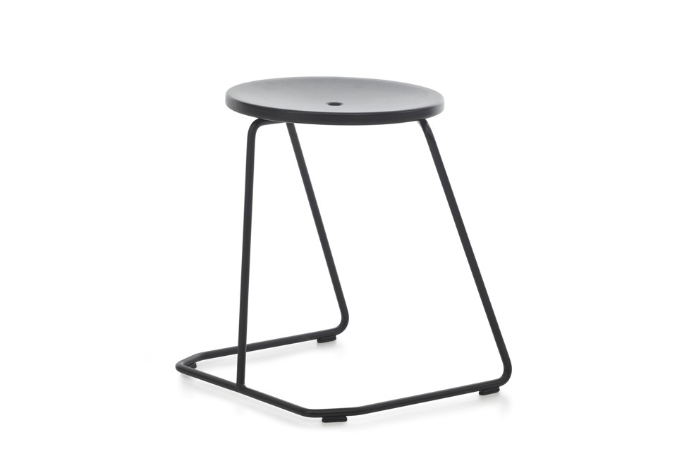 prima foto TIKI STOOL Sgabello da giardino impilabile in acciaio a slitta