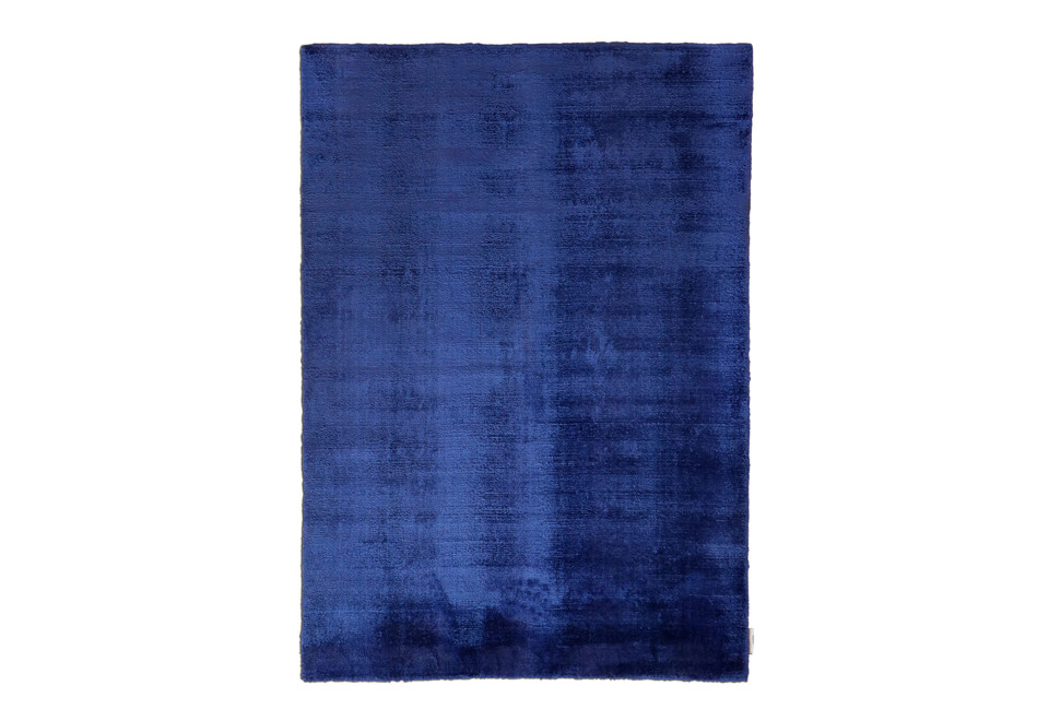 prima foto KAMA BLU PROFONDO 200x300 cm Tappeto fatto a mano in viscosa