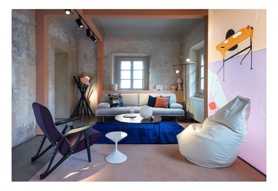 terza foto KAMA BLU PROFONDO 200x300 cm Tappeto fatto a mano in viscosa