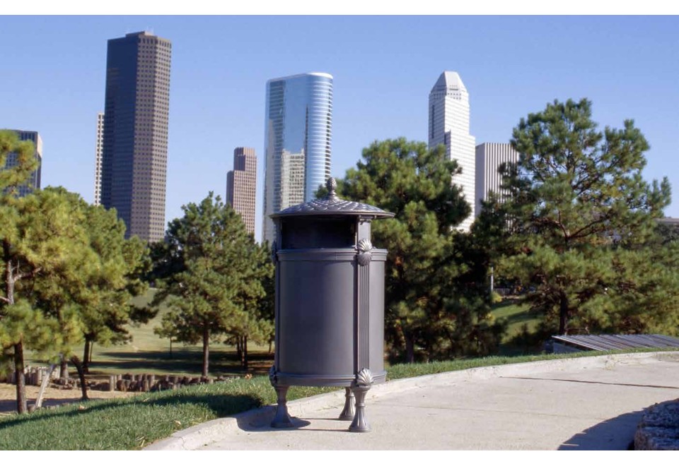 seconda foto LAYIA Portarifiuti con coperchio per esterni