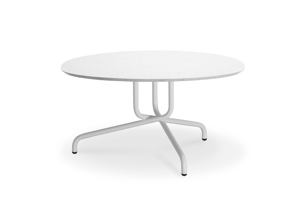 prima foto BISTROT Tavolino basso rotondo in acciaio