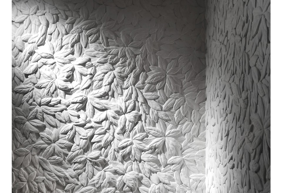 terza foto GIARDINO DI BOBOLI Pannello con effetti tridimensionali in materiali ceramici per interni