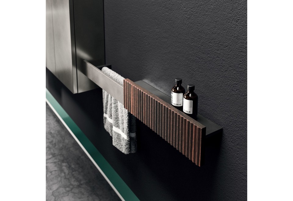 terza foto LYMPHA 01 Arredo bagno in rovere e gres porcellanato