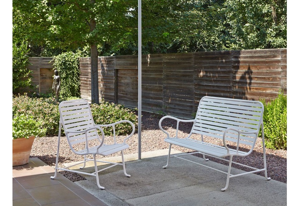 terza foto GARDENIAS Panca da giardino con braccioli