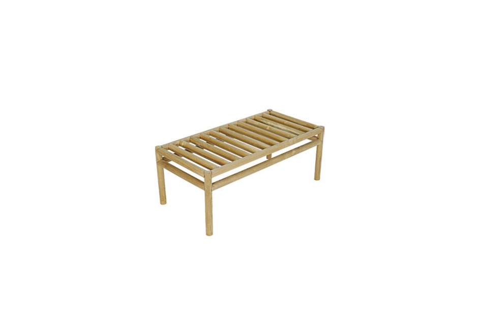 prima foto WOO SYSTEM Tavolino da giardino rettangolare in teak