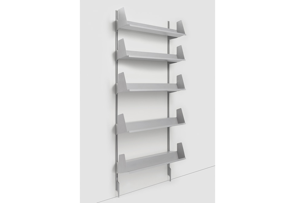 terza foto SARMIENTO Libreria a parete in metallo verniciato