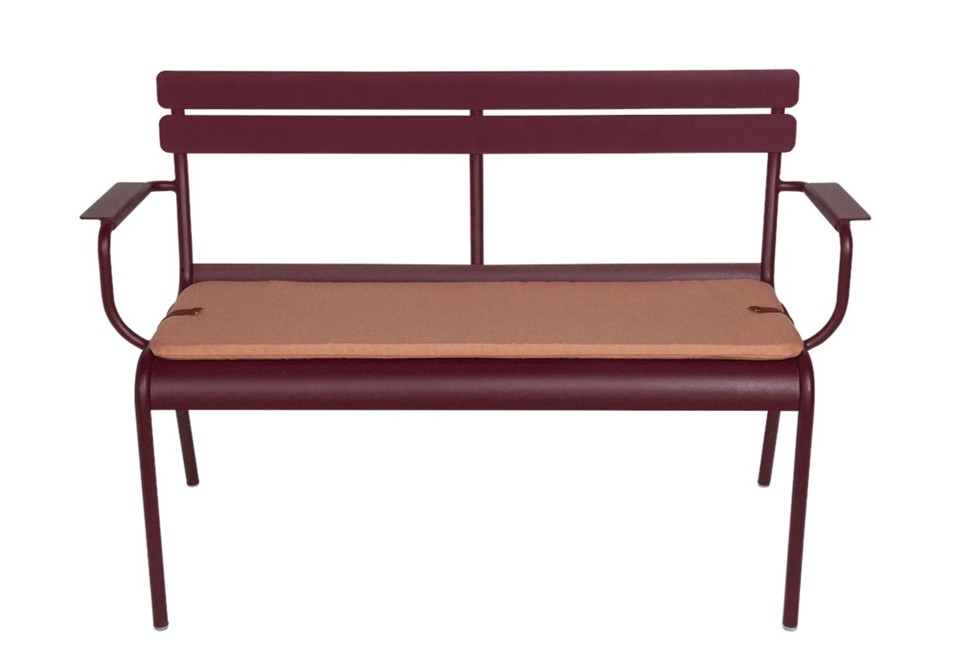 prima foto LUXEMBOURG Panca da giardino in alluminio con schienale