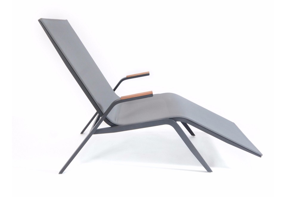 seconda foto ATLANTIC Sedia a sdraio reclinabile in alluminio