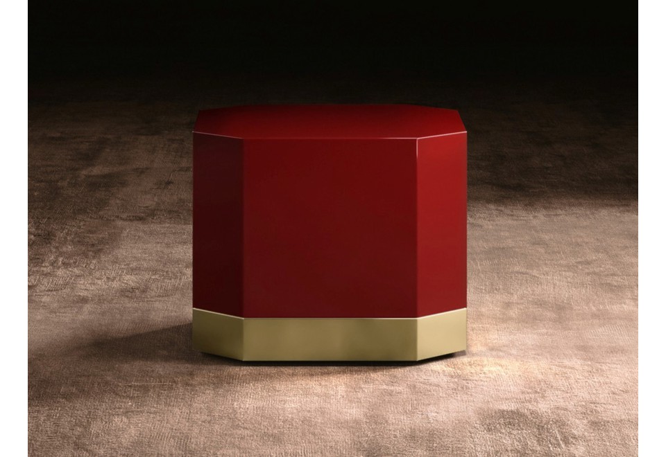 prima foto SENZA FINE Tavolino ottagonale in legno da salotto