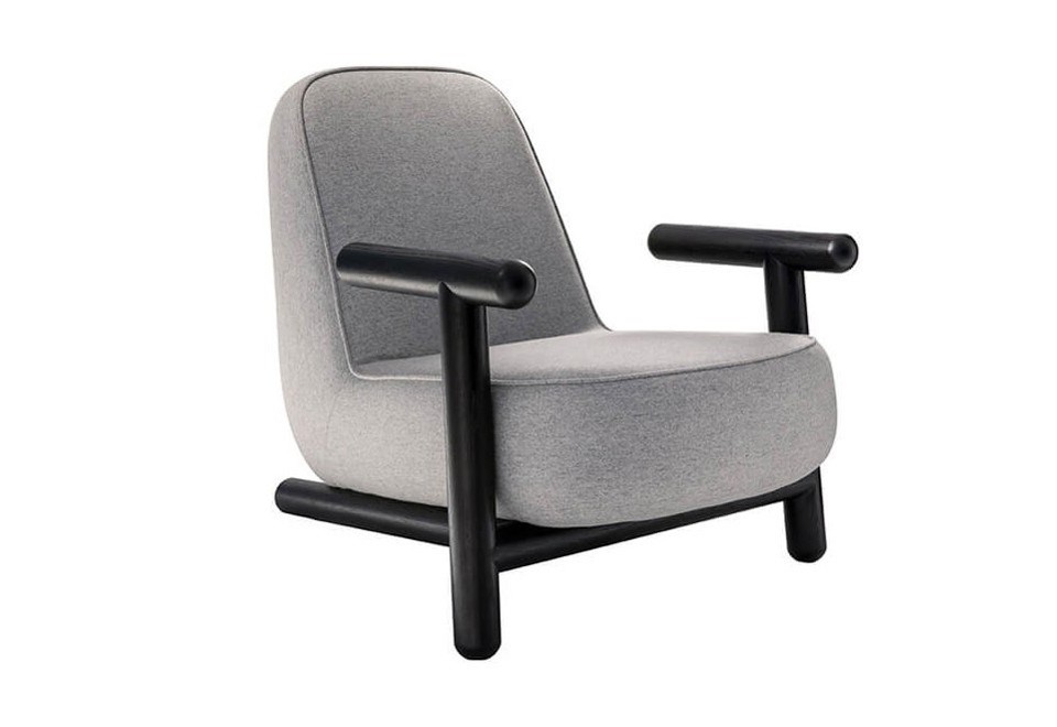 prima foto BOLD Poltrona in tessuto con braccioli