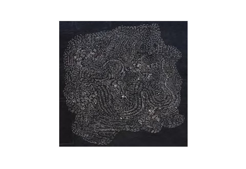 prima foto DRAGNOIROK Tappeto a motivi fatto a mano in lana