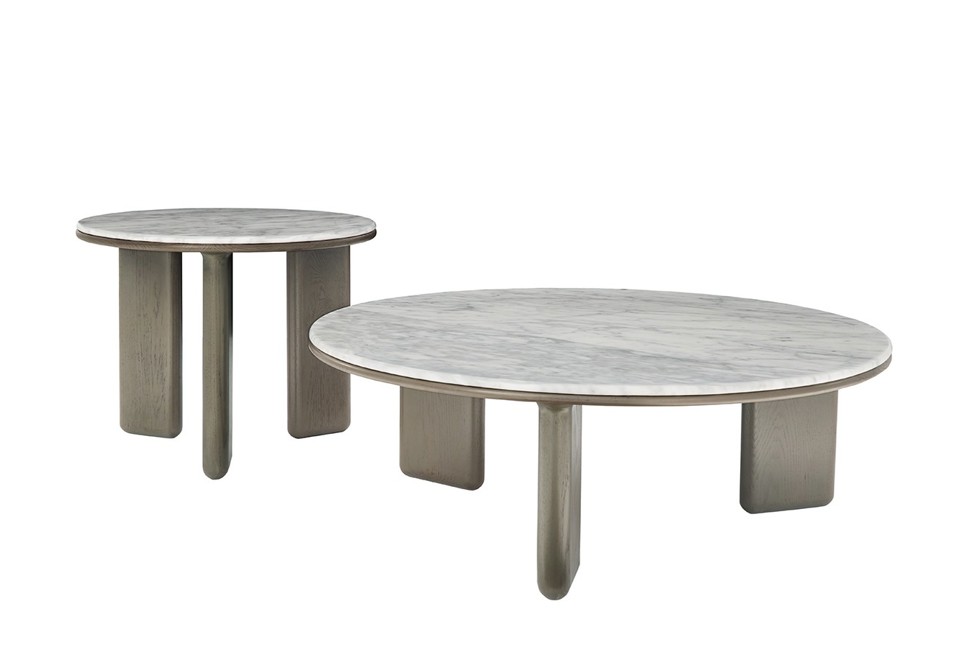 seconda foto OASIS Tavolino da caffè rotondo in marmo
