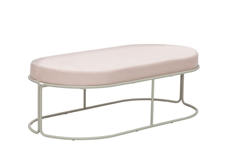 prima foto PARADISO Panca da giardino in acciaio e tessuto