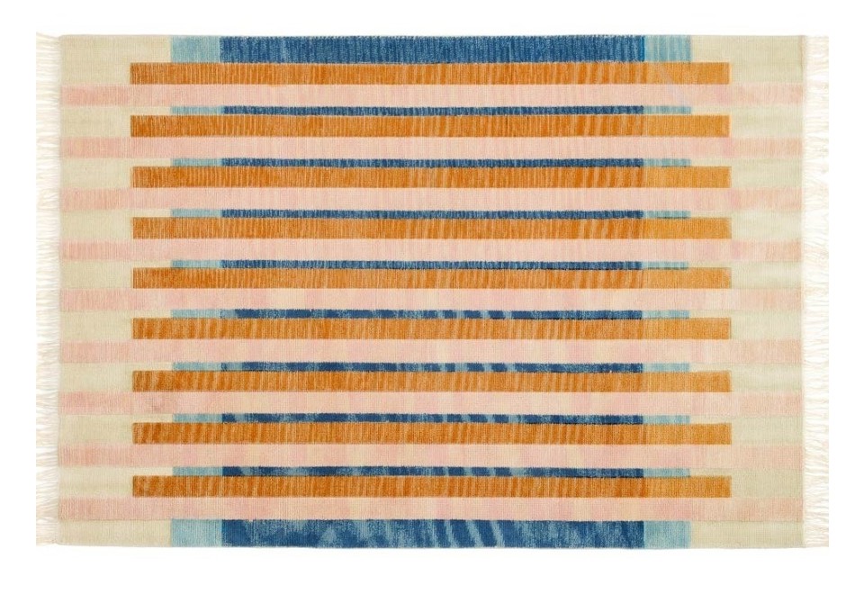 prima foto MAGNETO Tappeto fatto a mano in lana a motivi geometrici