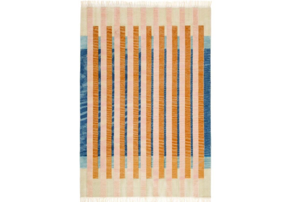 seconda foto MAGNETO Tappeto fatto a mano in lana a motivi geometrici