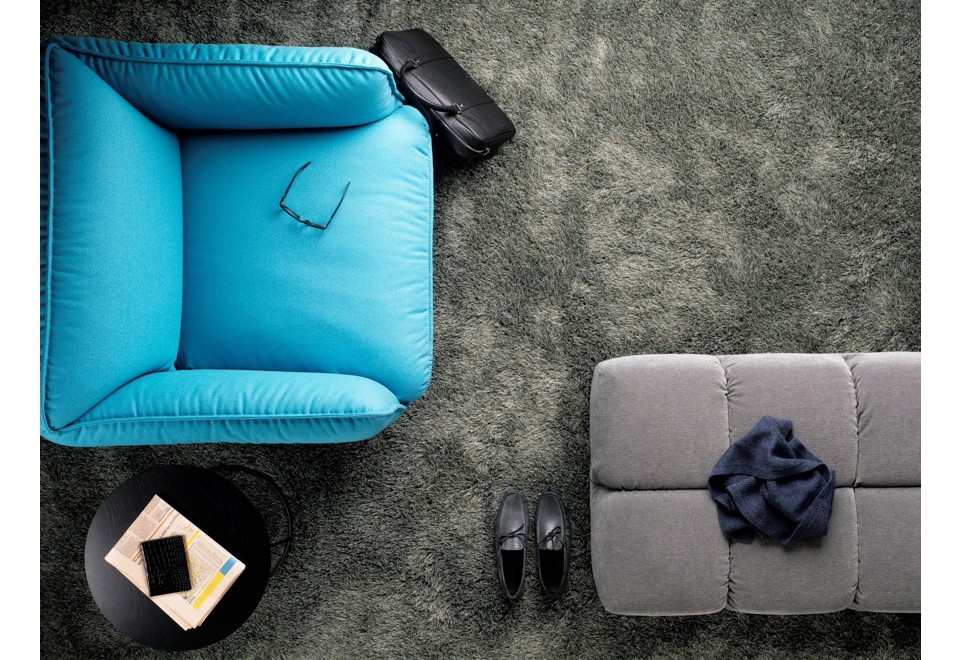 prima foto FOGG Tappeto a pelo lungo in lino