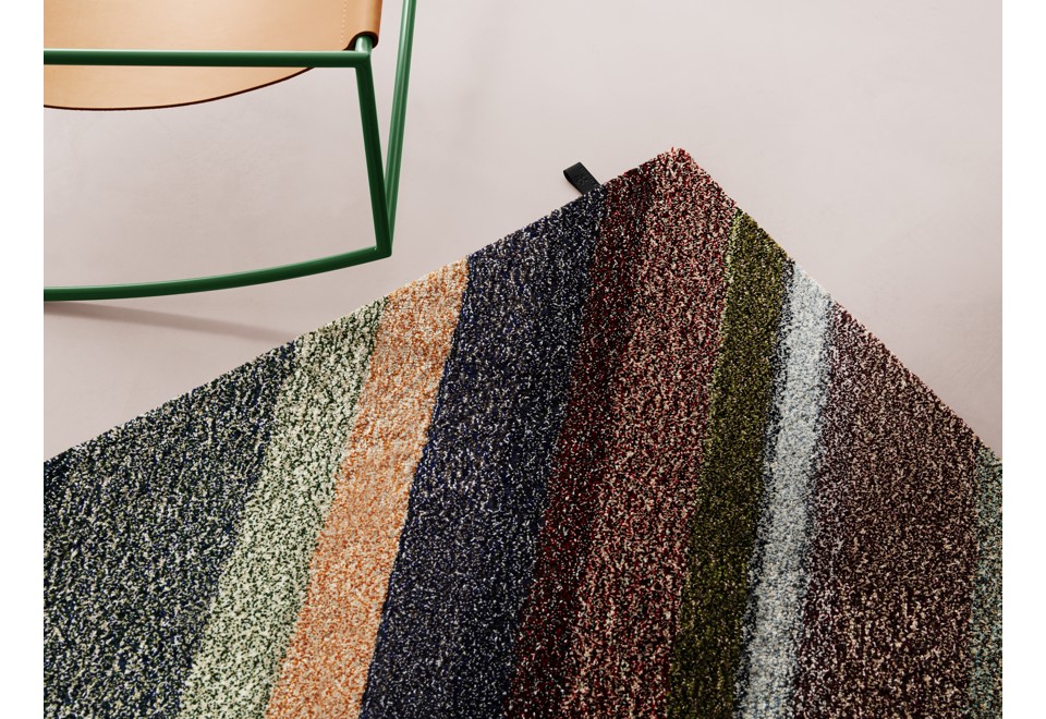 seconda foto FLOURISH Tappeto fatto a mano rettangolare in lana