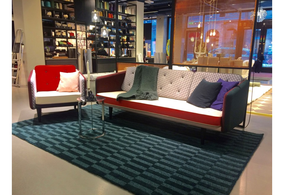 prima foto VELVET STRADA Tappeto in lana a motivi geometrici