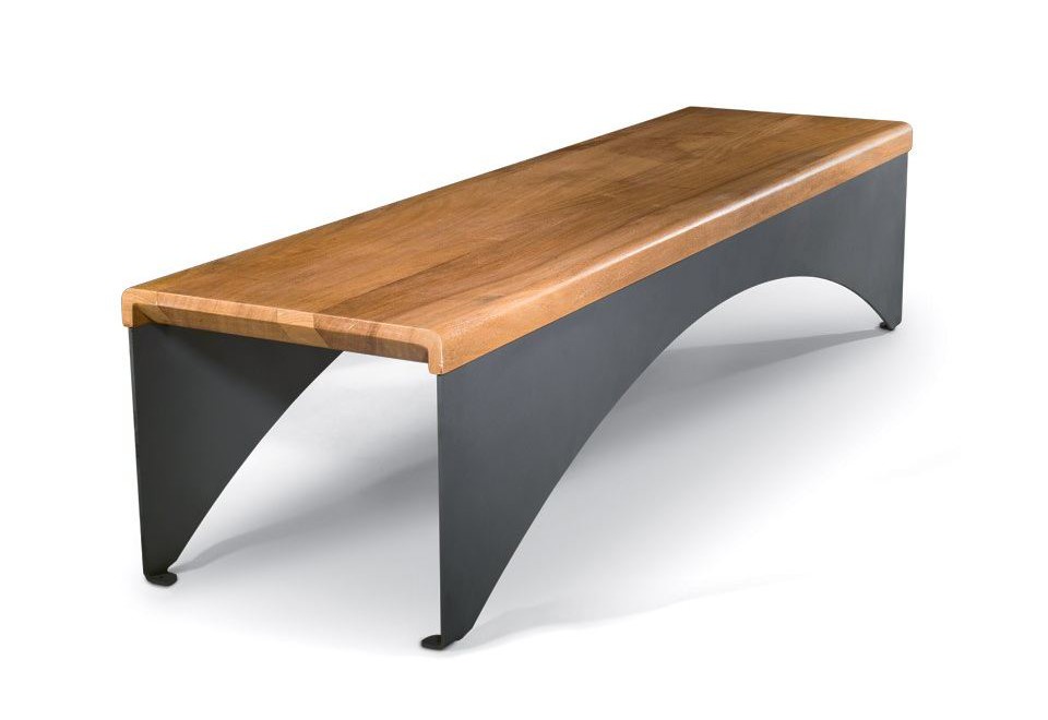 prima foto PAPER Panchina in acciaio e legno