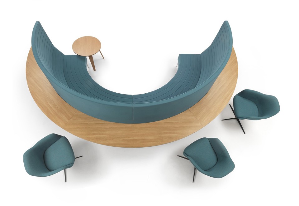 prima foto STRIPES ROUND Divano componibile curvo