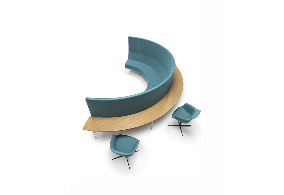 seconda foto STRIPES ROUND Divano componibile curvo